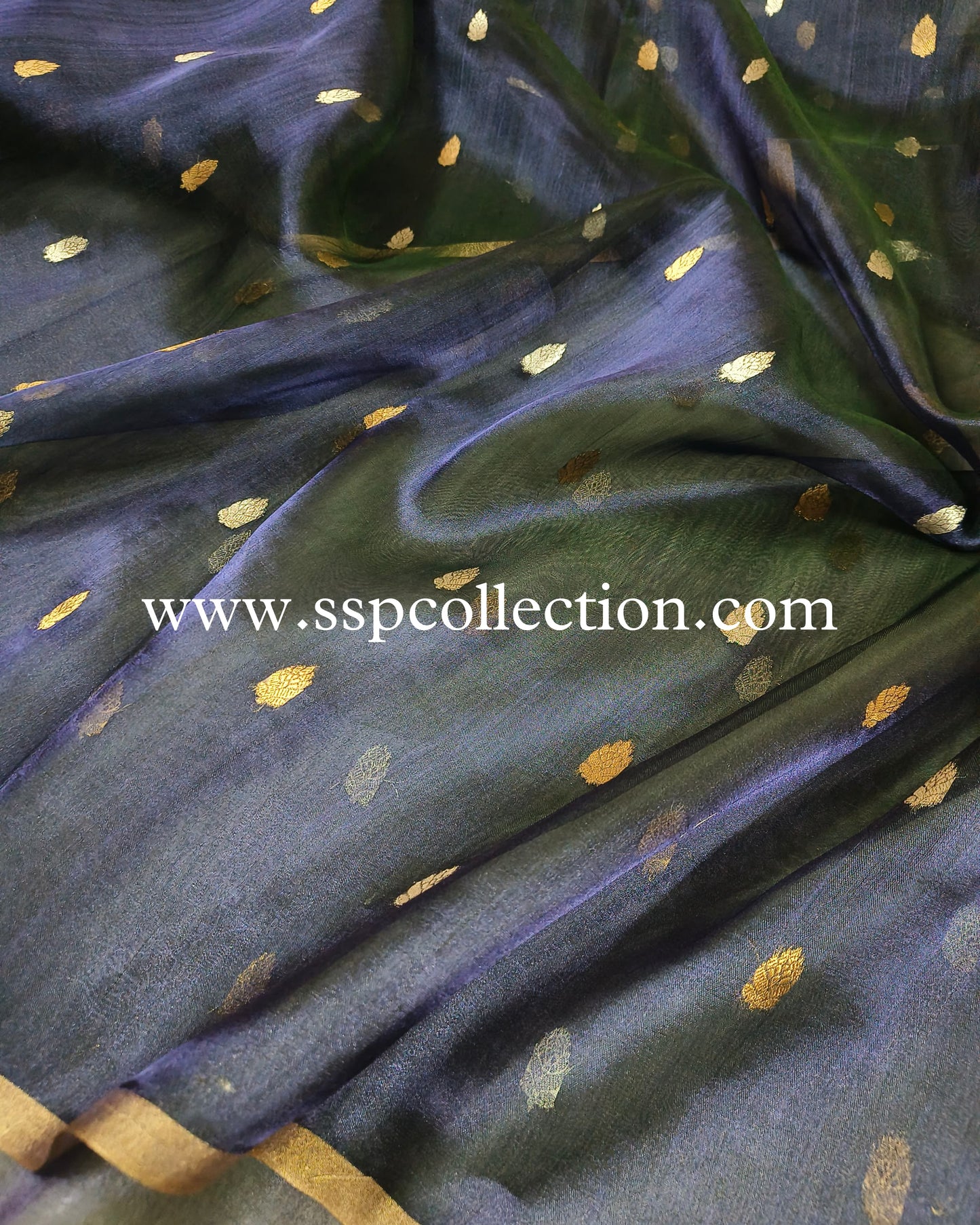 Dhoop-Chaao Pure Tissue Silk Banarasi Saree