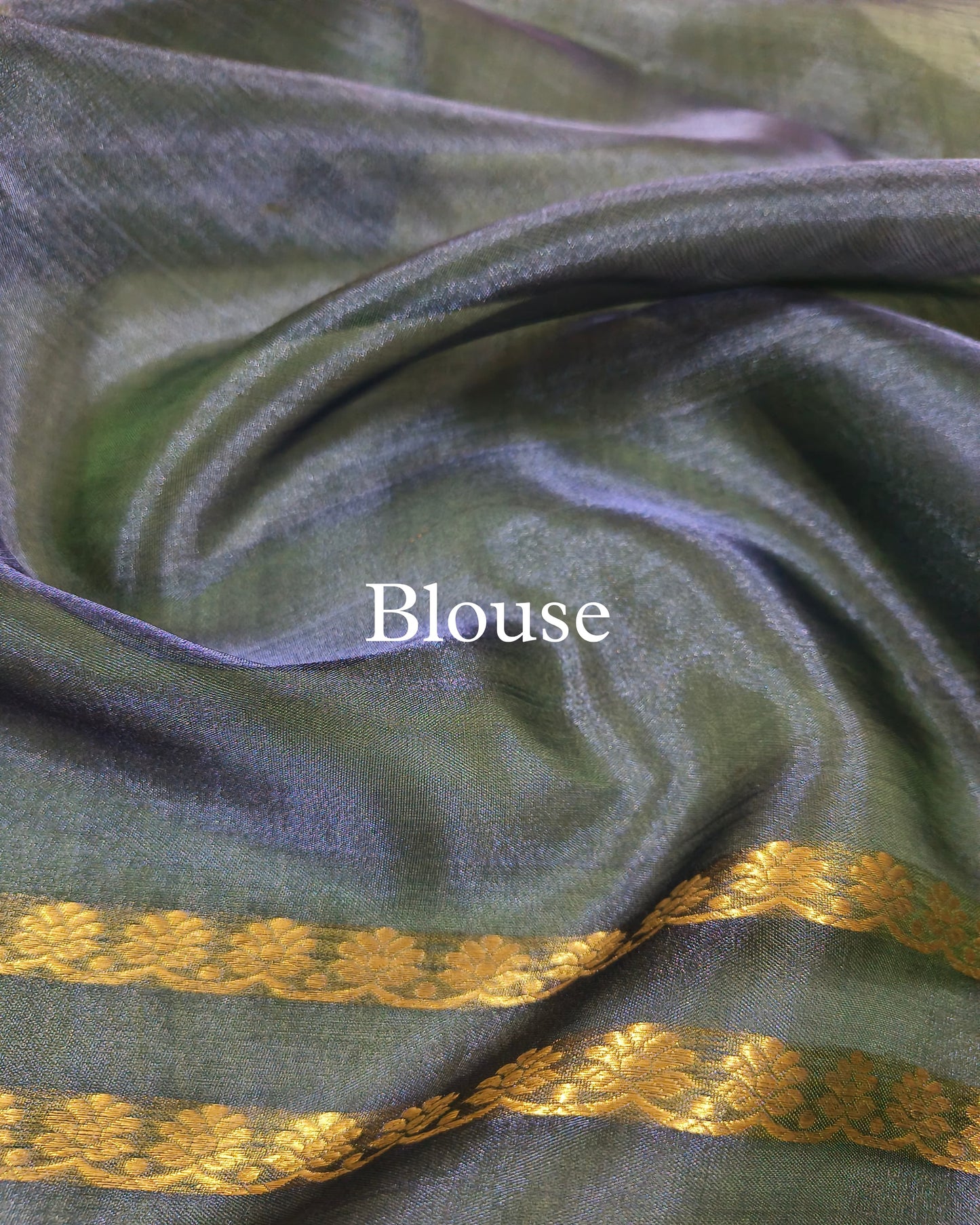 Dhoop-Chaao Pure Tissue Silk Banarasi Saree