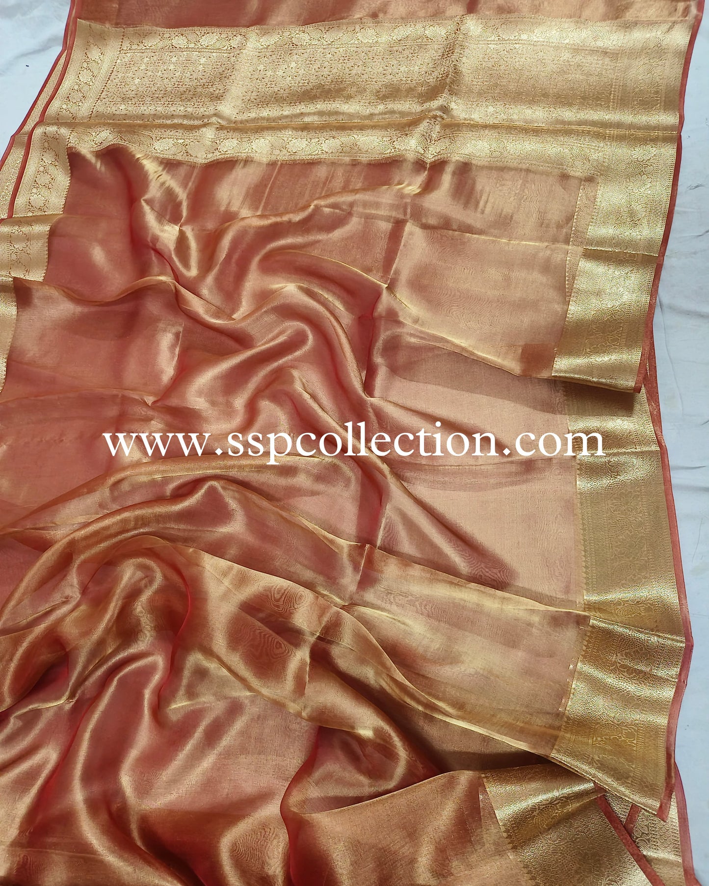 Red Pure Tissue Silk Banarasi Saree