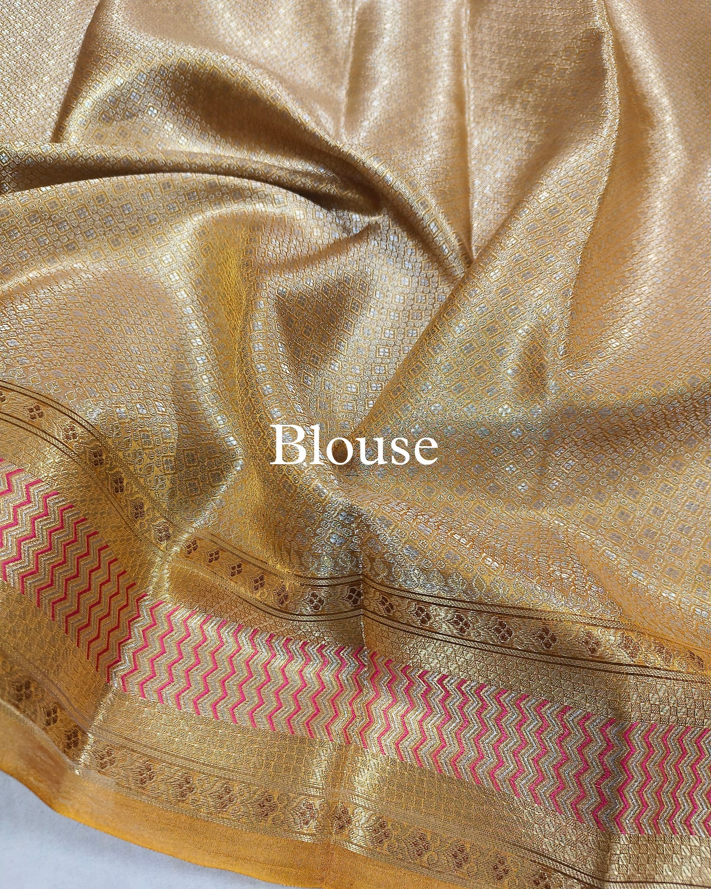 Orange Paithani Pure Tissue Silk Banarasi Saree