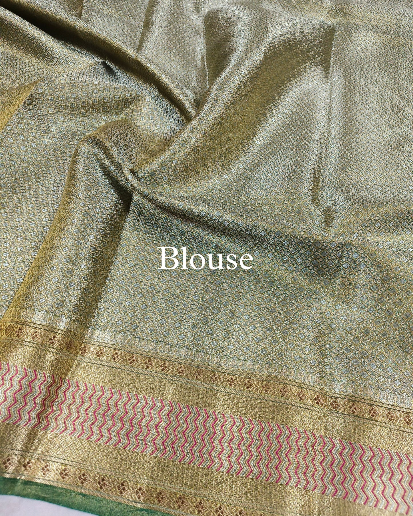 Green Paithani Pure Tissue Silk Banarasi Saree