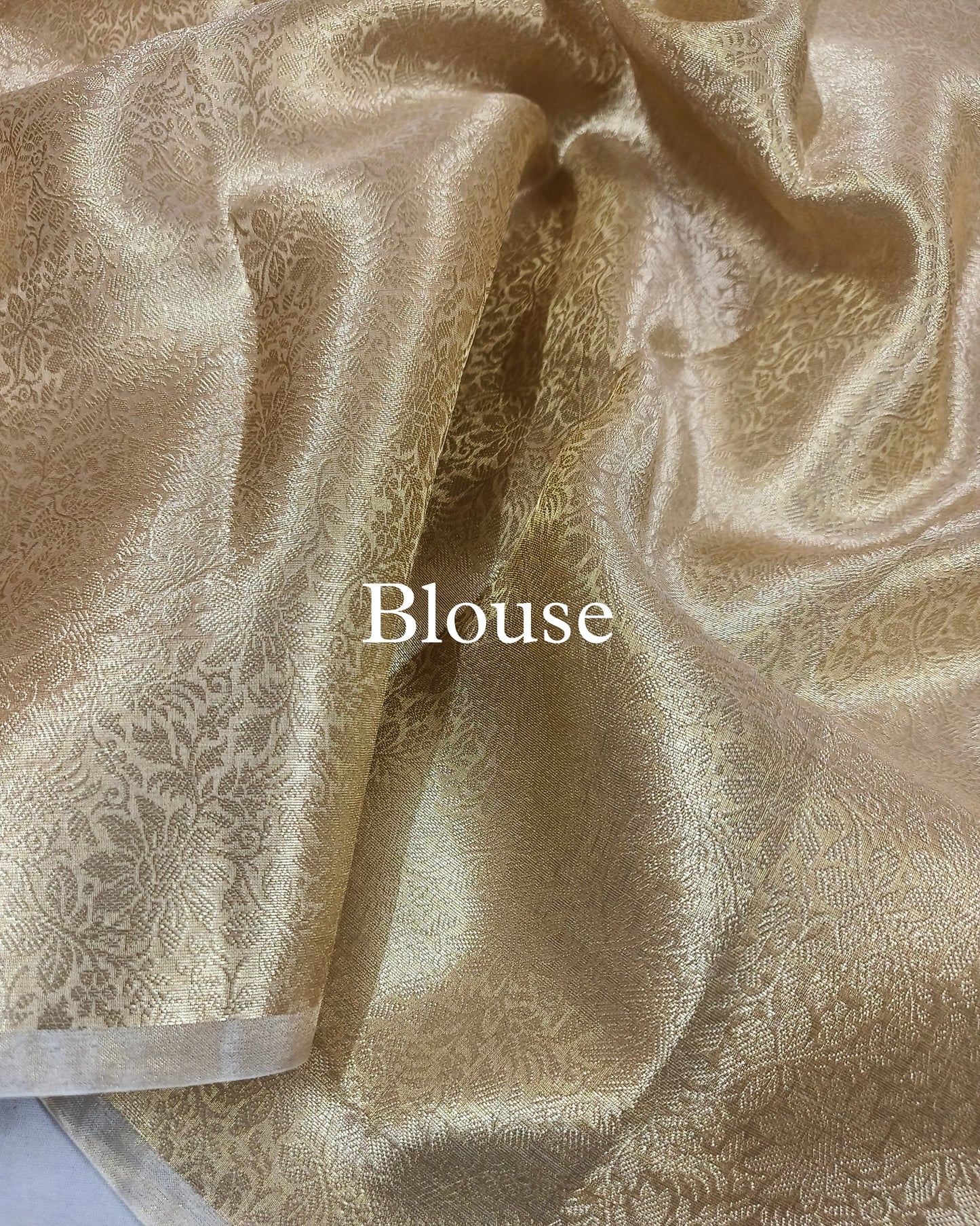 Gold Pure Tissue Silk Banarasi Saree