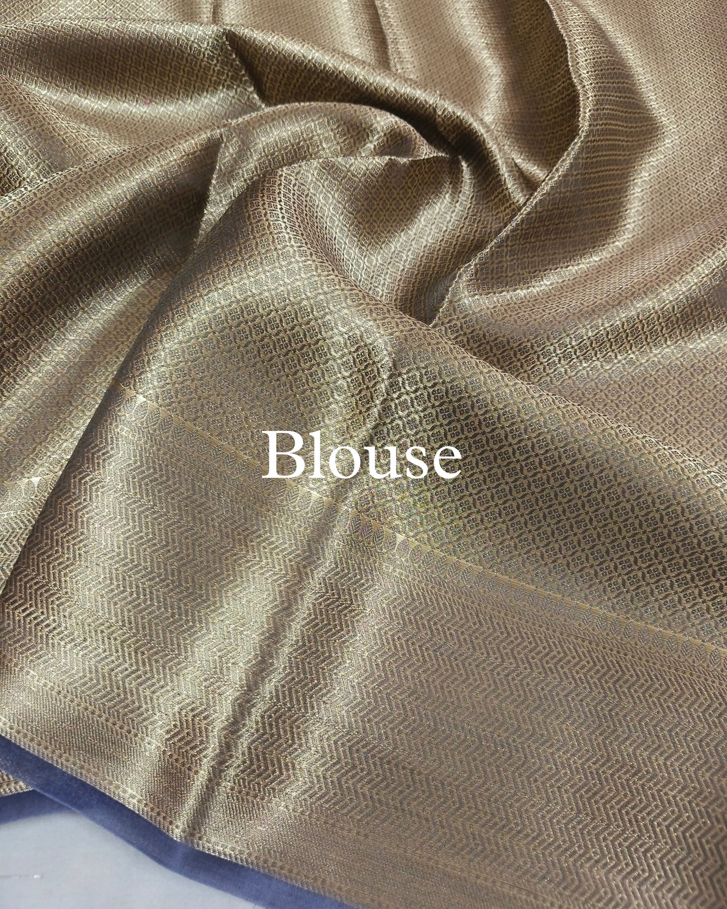 Charcoal-Gray Pure Tissue Silk Chand-Tara Banarasi Saree