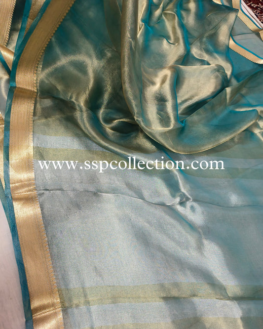 Green Pure Tissue Silk Banarasi Saree