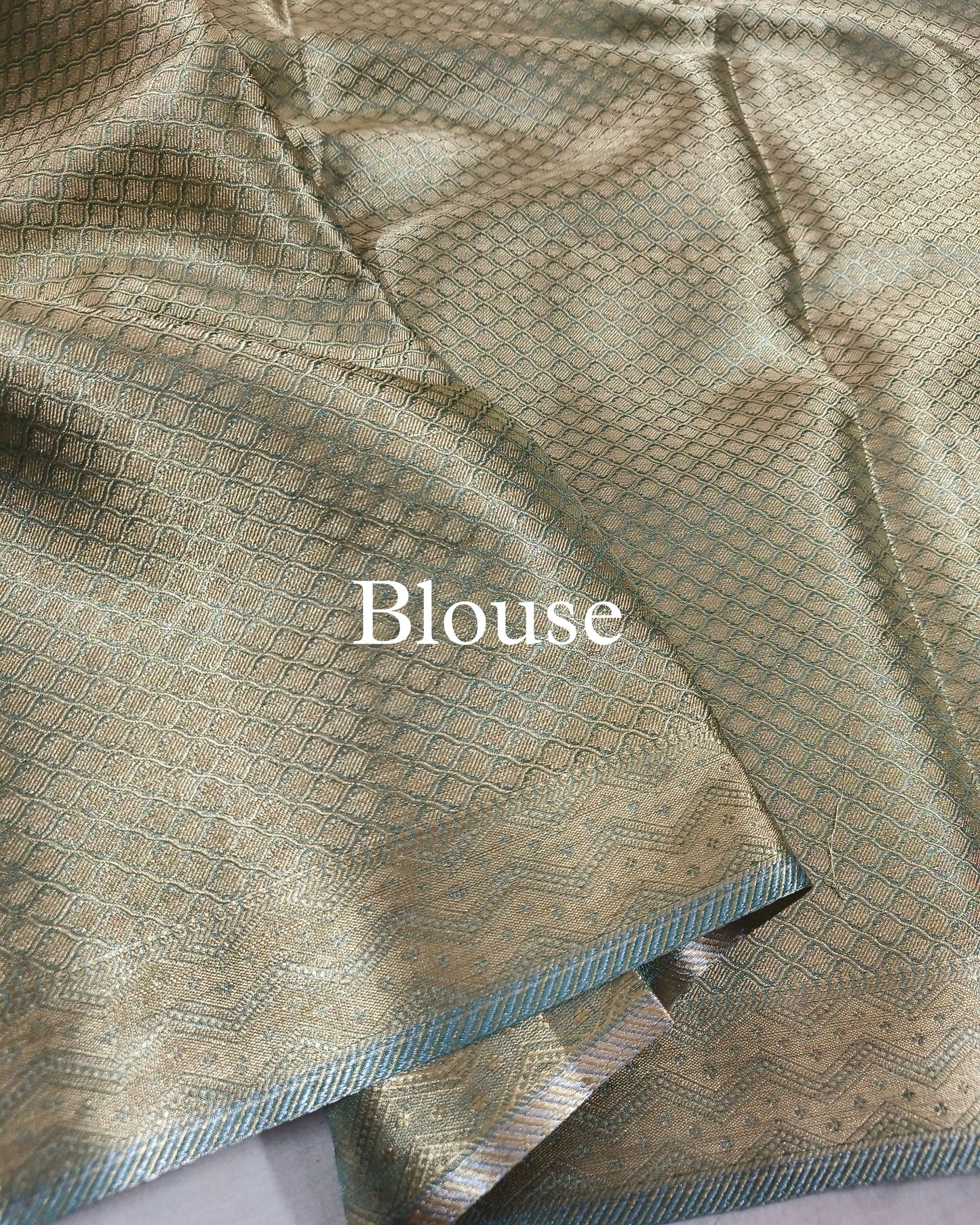 Teal Pure Tissue Silk Banarasi Saree