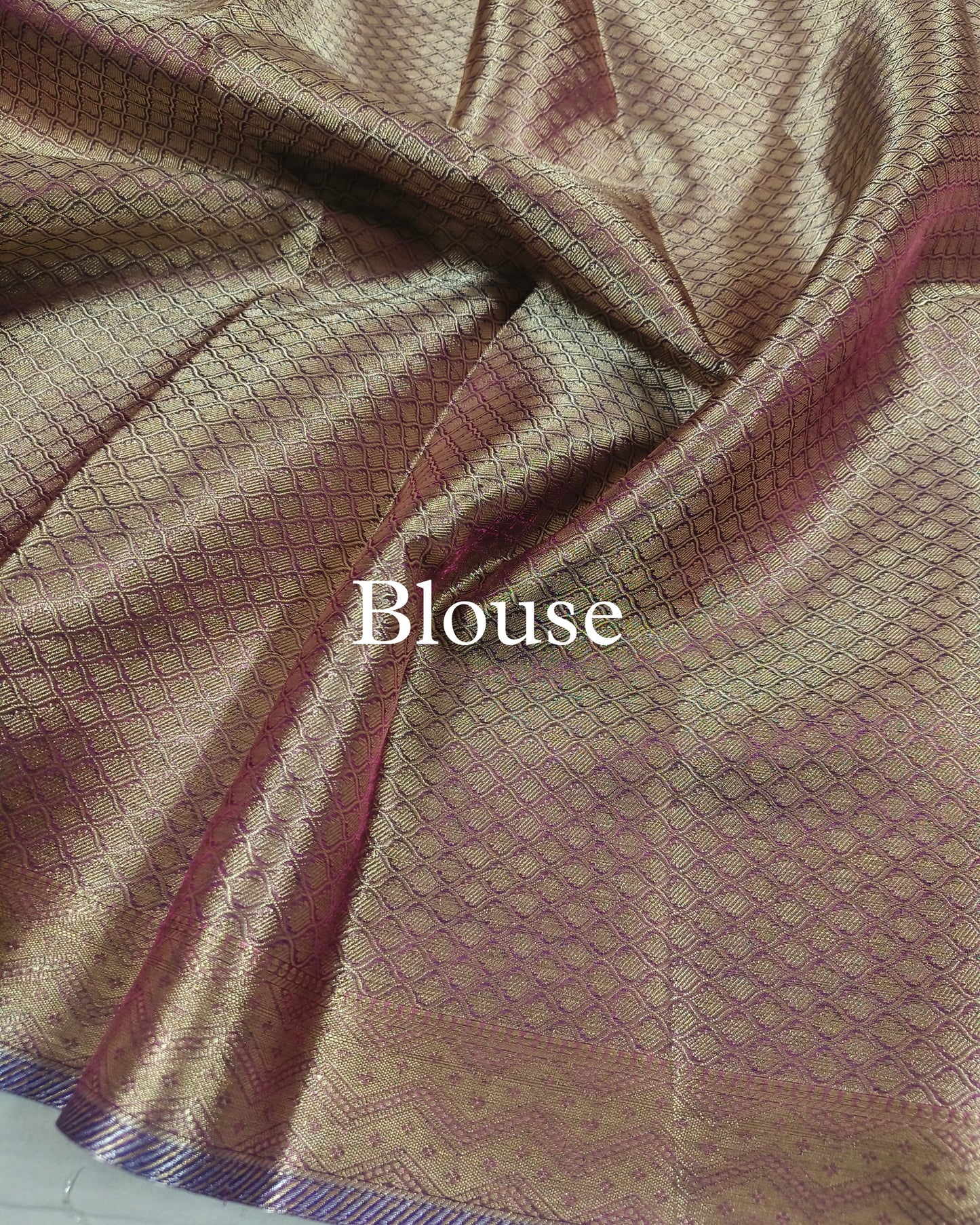 Dhoop-Chaao Pure Tissue Silk Banarasi Saree