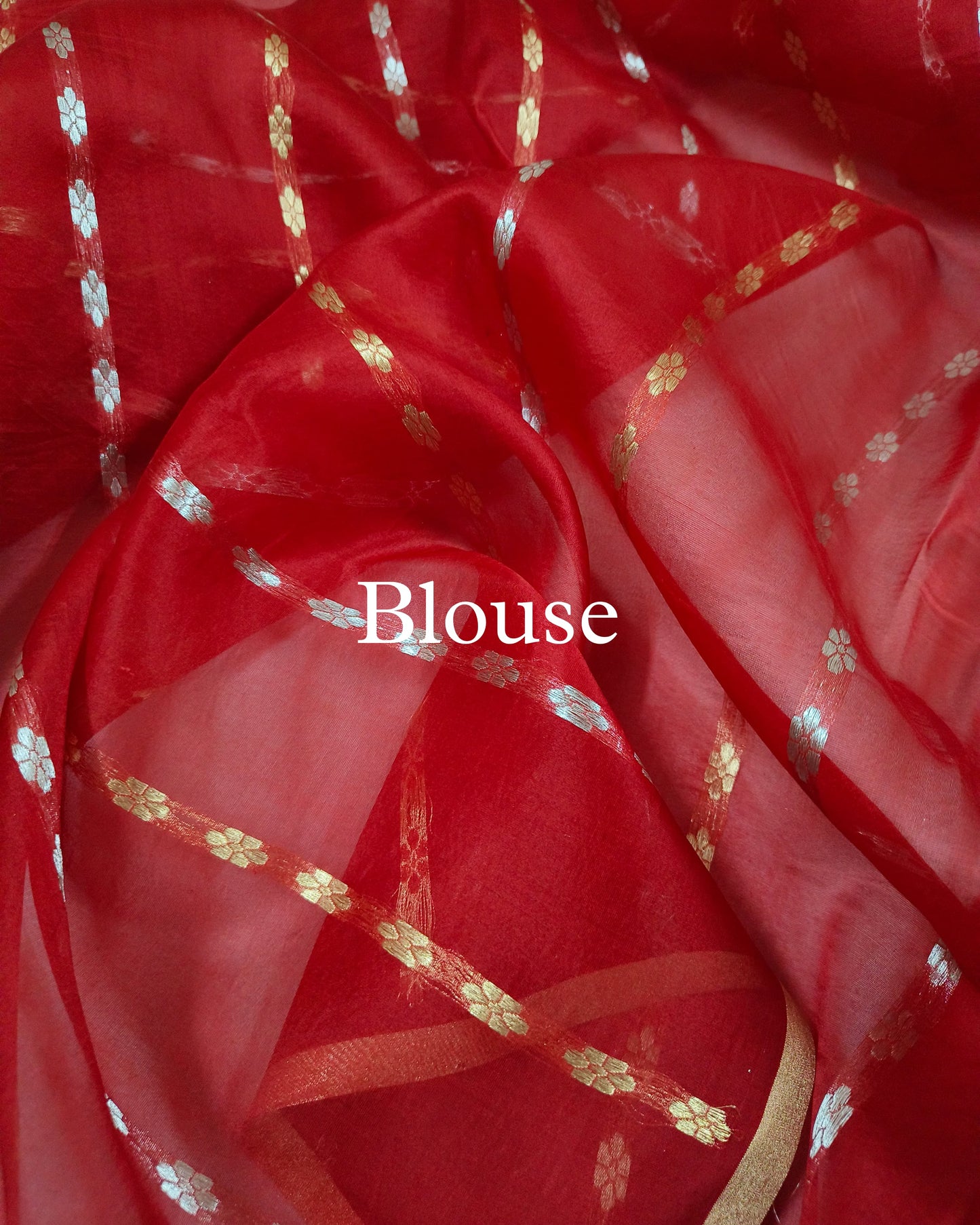 Ombre-Dye Pure Kora Silk Banarasi Saree