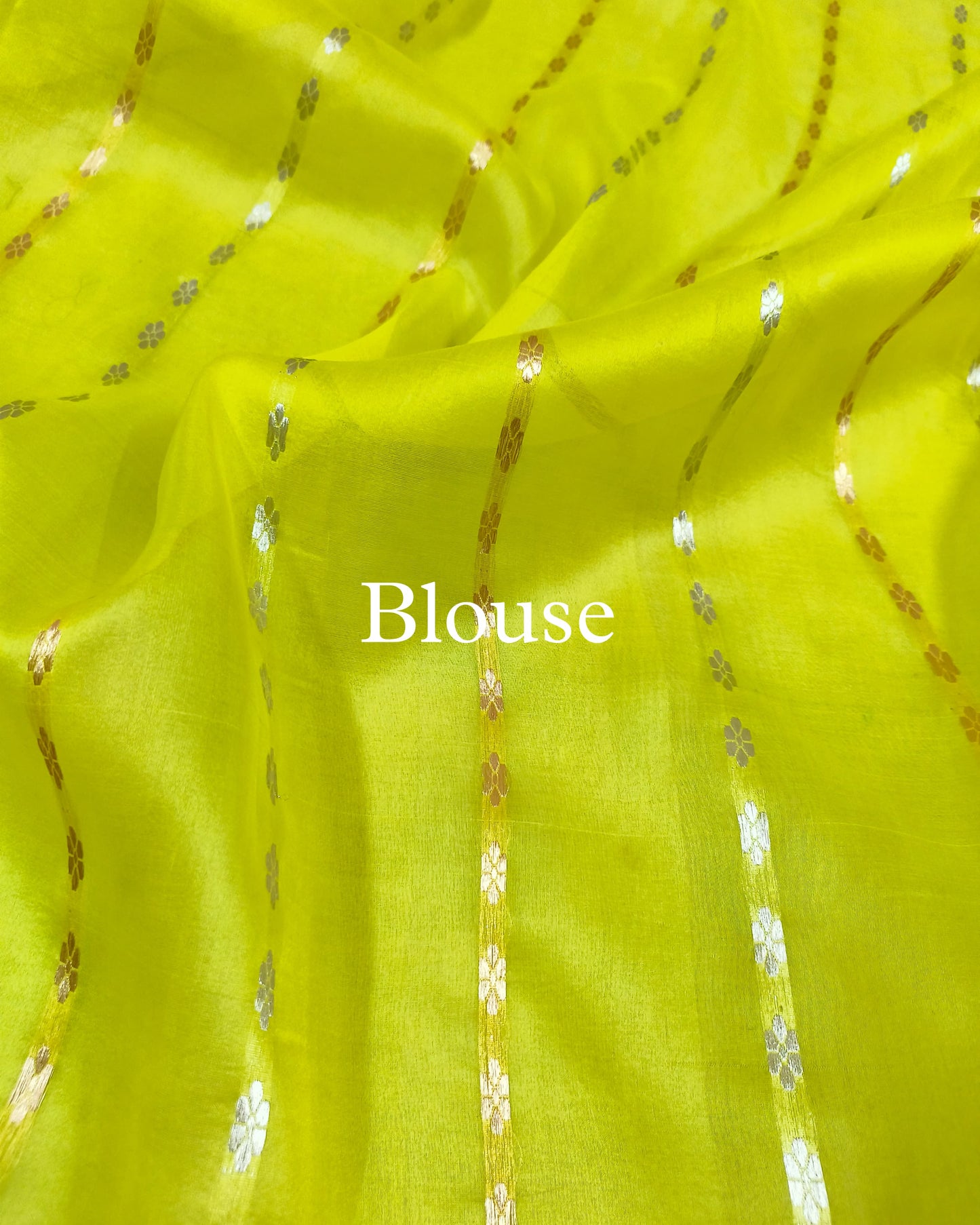 Ombre-Dye Pure Kora Silk Banarasi Saree