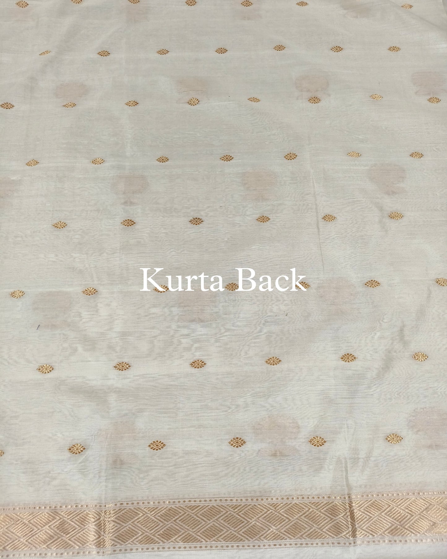 White Handwoven Pure Banarasi Suit