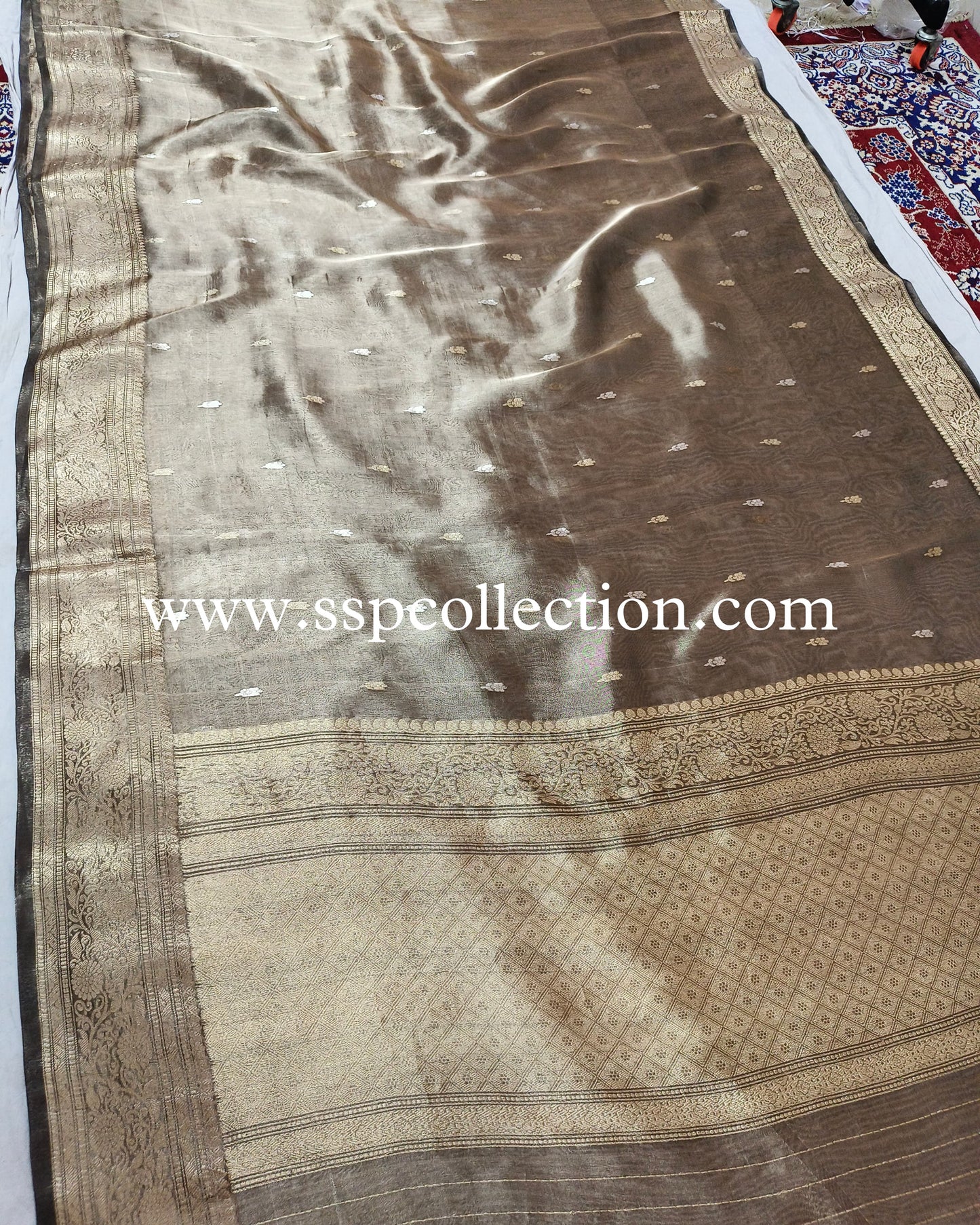 Black Pure Tissue Silk Banarasi Saree