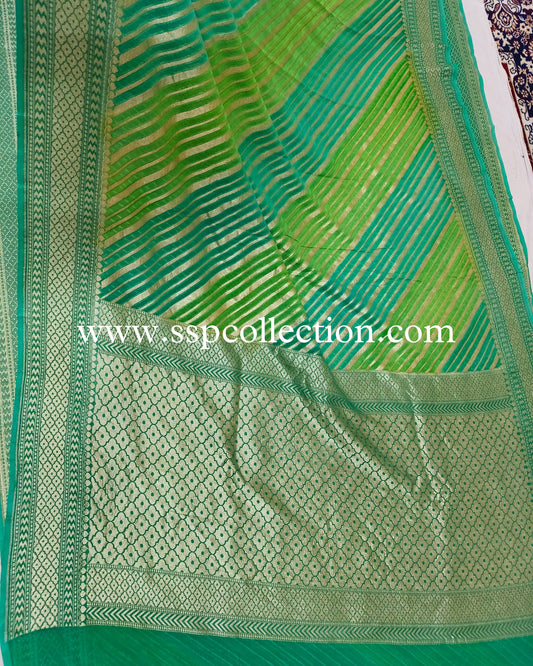 Rangkaat-Dye Pure Georgette Banarasi Saree