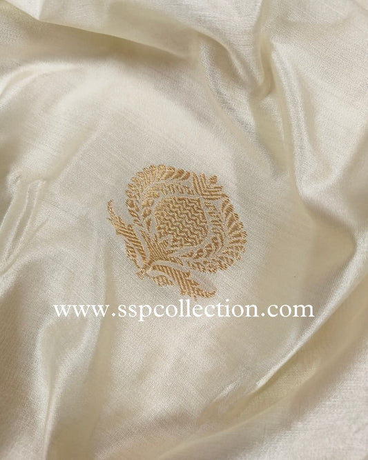 Dyeable Pure Chiniya Silk Banarasi Fabric