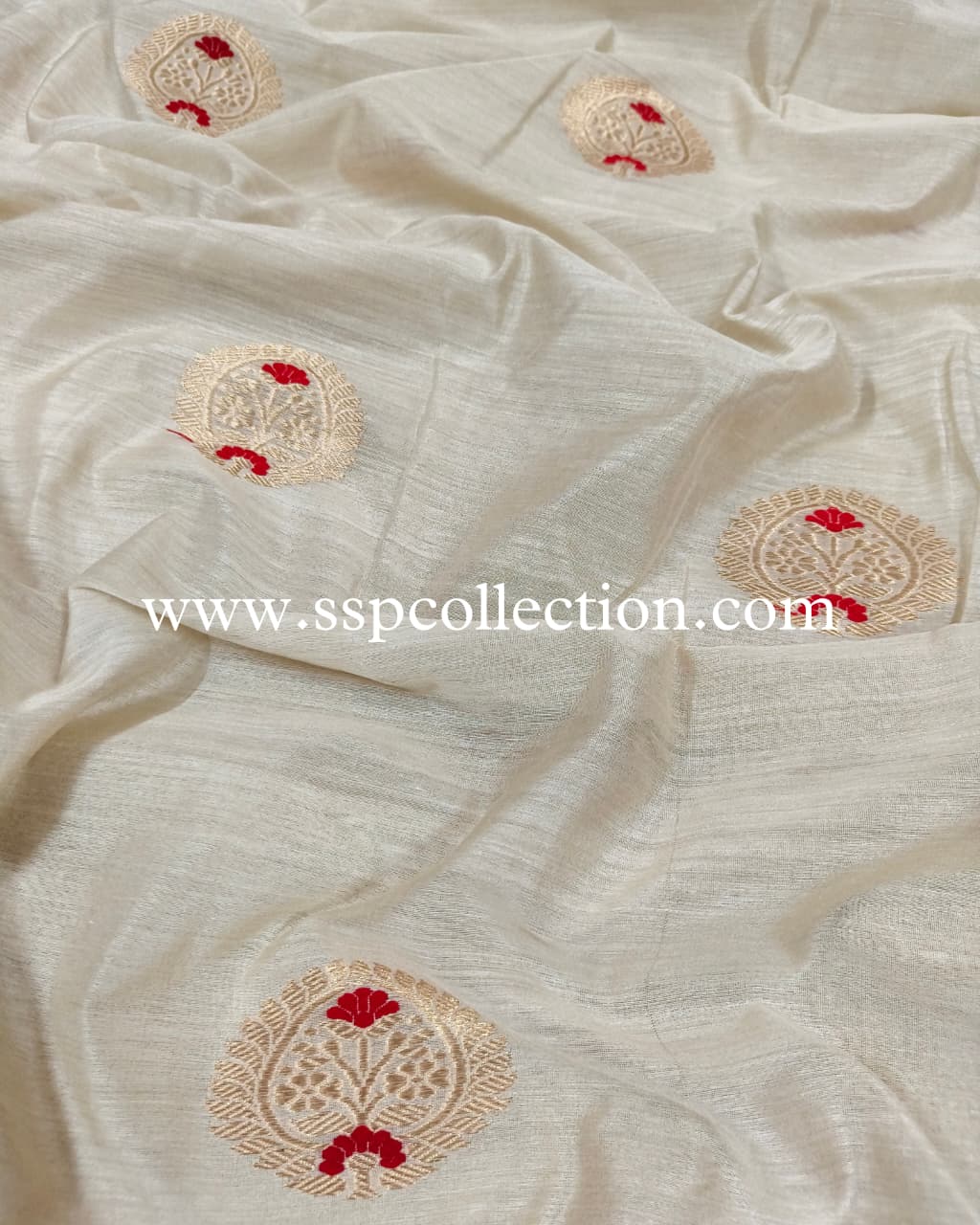 Dyeable Pure Moonga Silk Banarasi Fabric