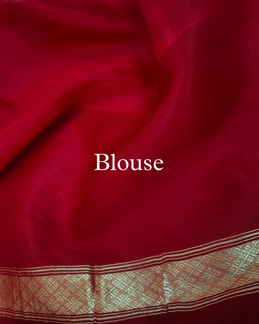 Red Pure Kora Silk Banarasi Saree