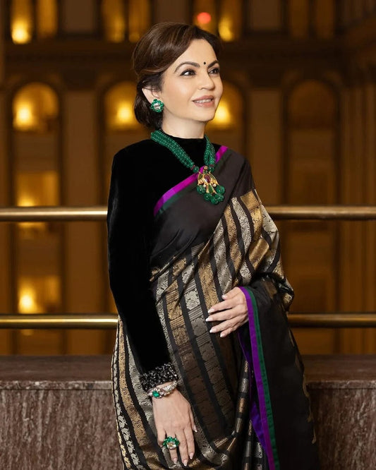Nita Ambani Pure Katan Silk Banarasi Saree