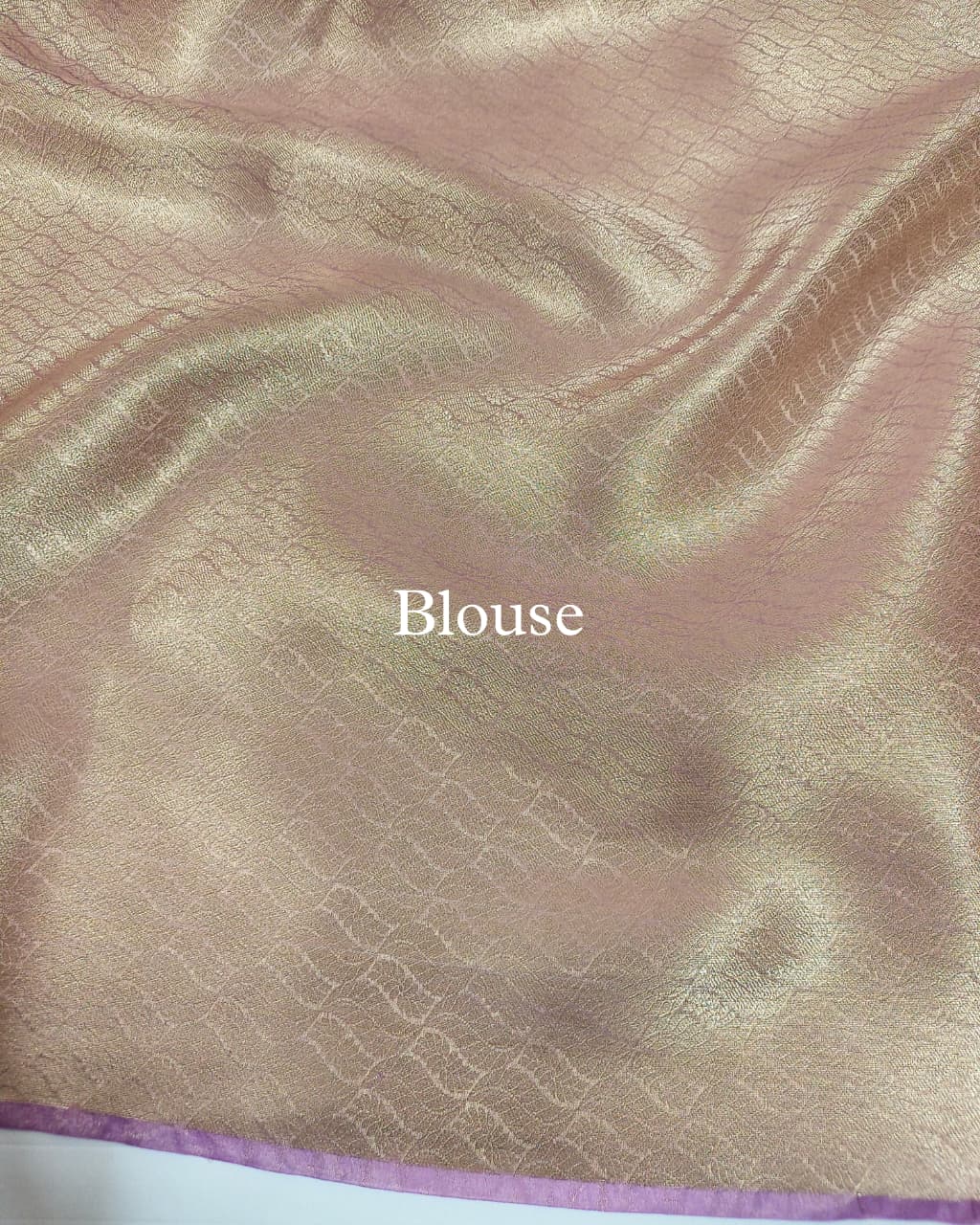 Lilac Pure Tissue Silk Alfi Banarasi Saree