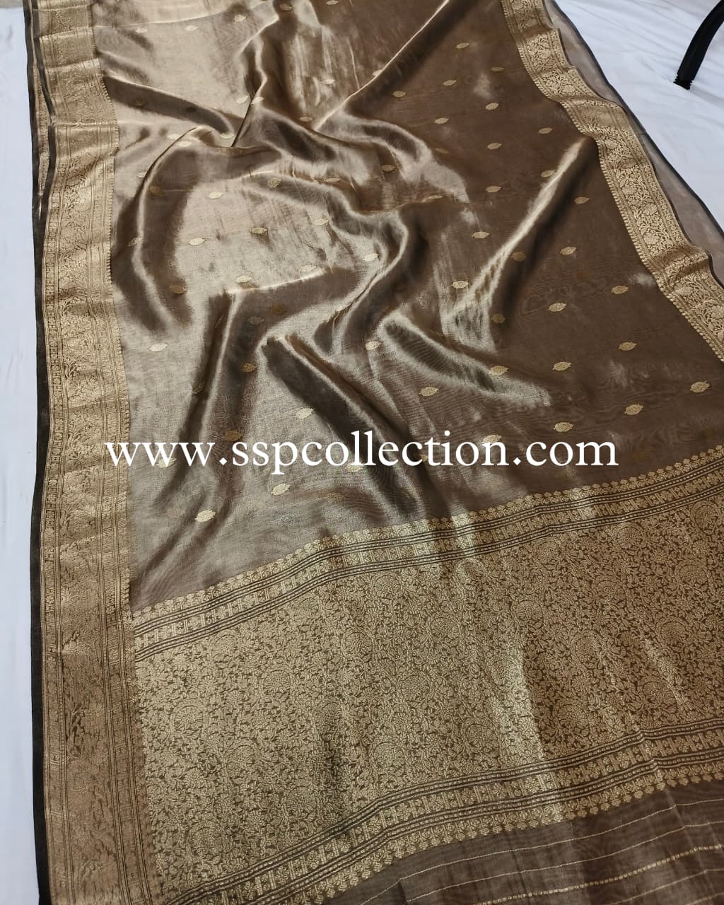 Black Pure Tissue Silk Banarasi Saree