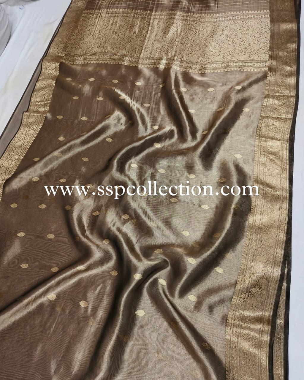Black Pure Tissue Silk Banarasi Saree