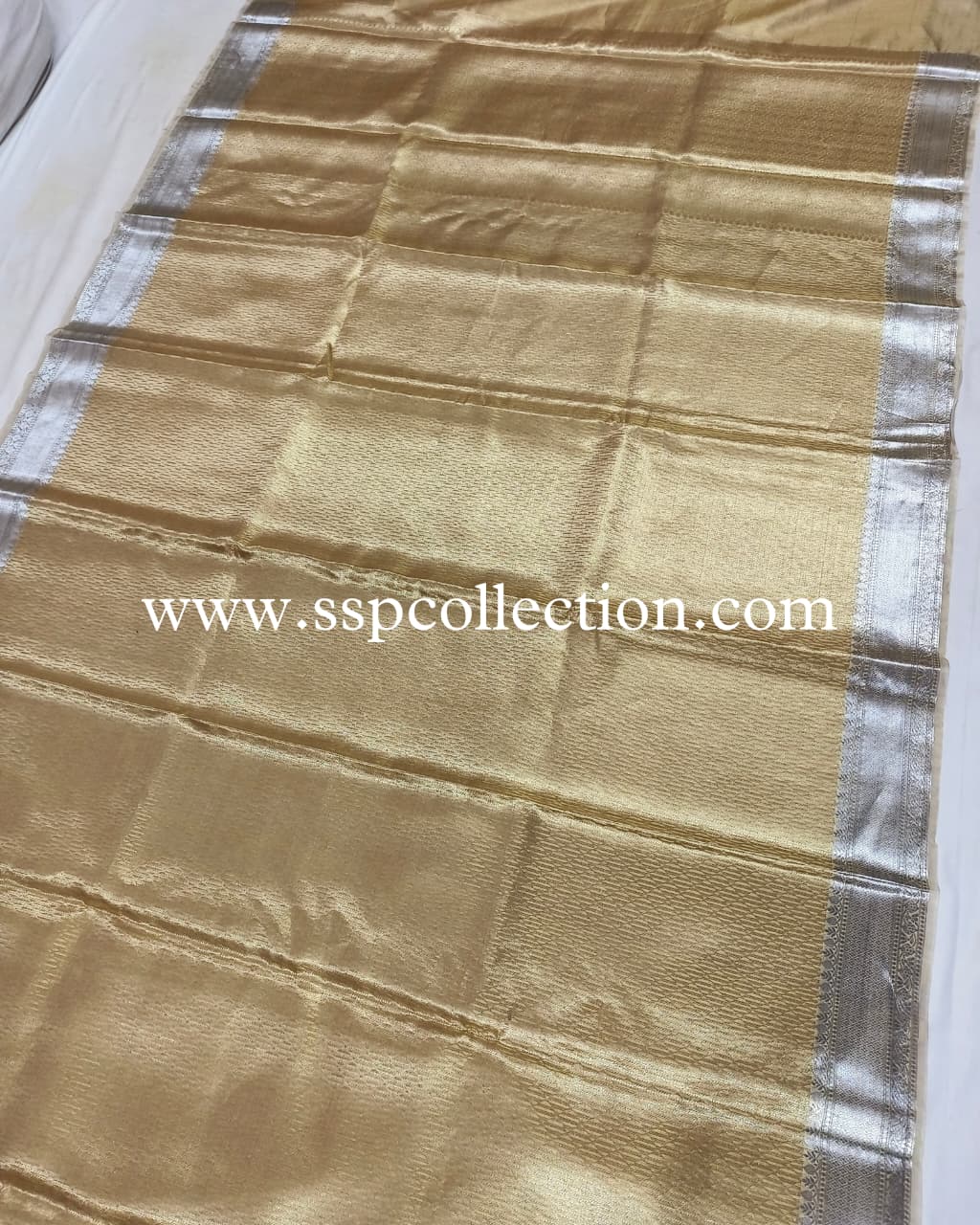 Gold-Silver Pure Tissue Silk Brocade Banarasi Saree