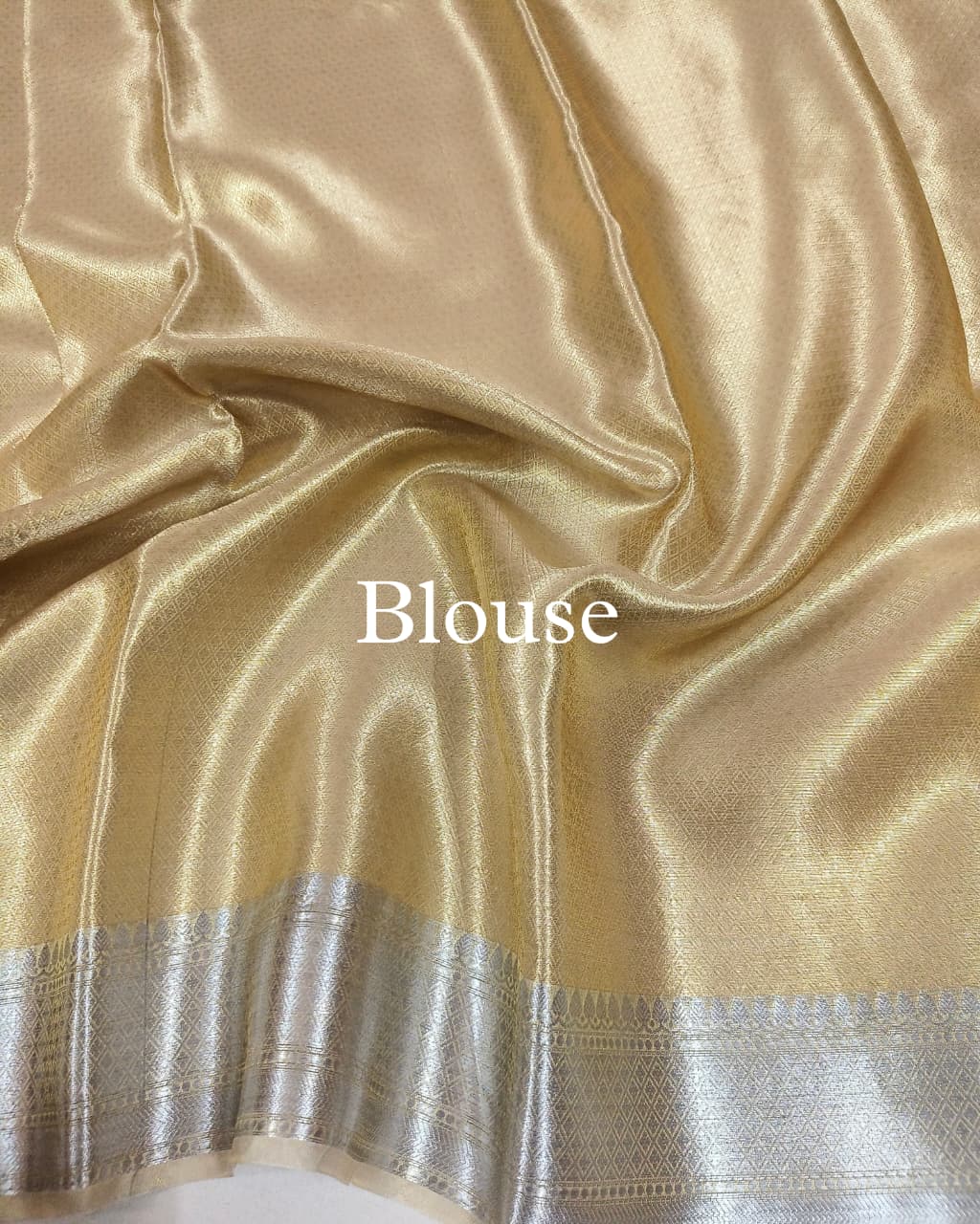 Gold-Silver Pure Tissue Silk Brocade Banarasi Saree
