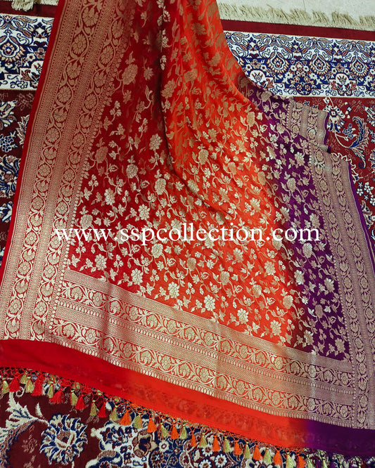 Ombrey Pure Georgette Banarasi Dupatta